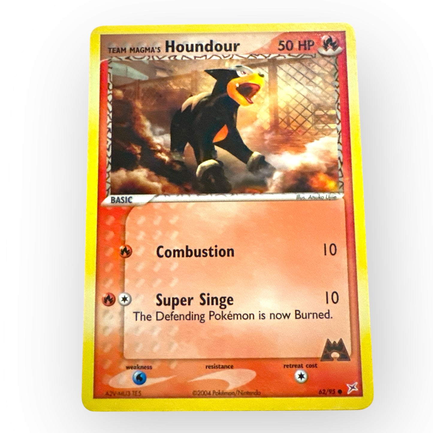 Pokemon Houndour Ruby & Sapphire EX Team Magma vs. Team Aqua Card