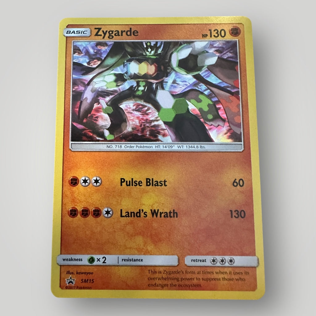 Zygarde SM15 Black Star Promo Pokemon Card